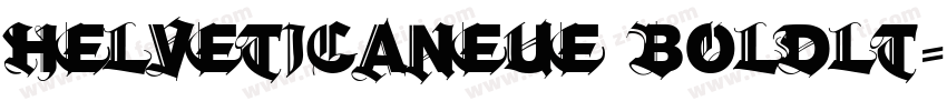 helveticaneue boldlt字体转换